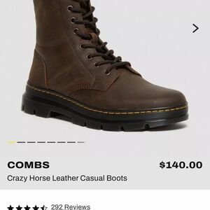 Dr. Martens Brown Leather Boots